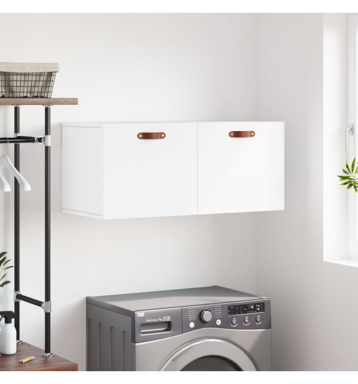 Armoire murale blanc 80x36,5x35 cm bois d'ingénierie | Mobilier & Déco