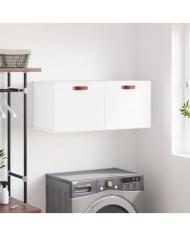 Armoire murale blanc 80x36,5x35 cm bois d'ingénierie | Mobilier & Déco