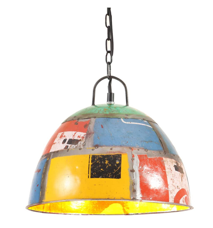 Lampe suspendue industrielle vintage 25W Multicolore Rond 31 cm | Mobilier & Déco