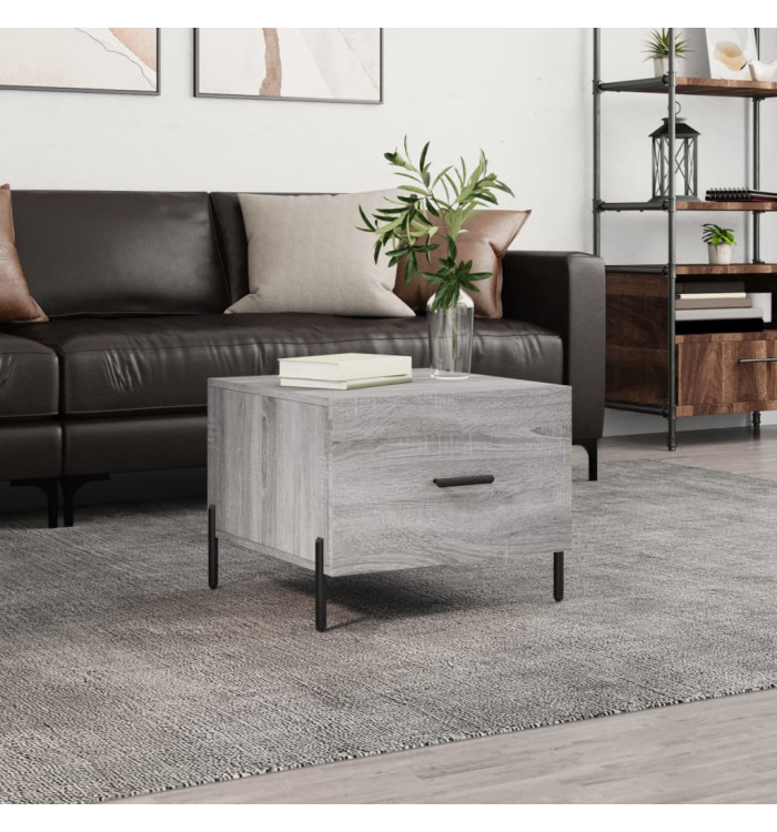 Table basse Sonoma gris 50x50x40 cm Bois d'ingénierie | Mobilier & Déco