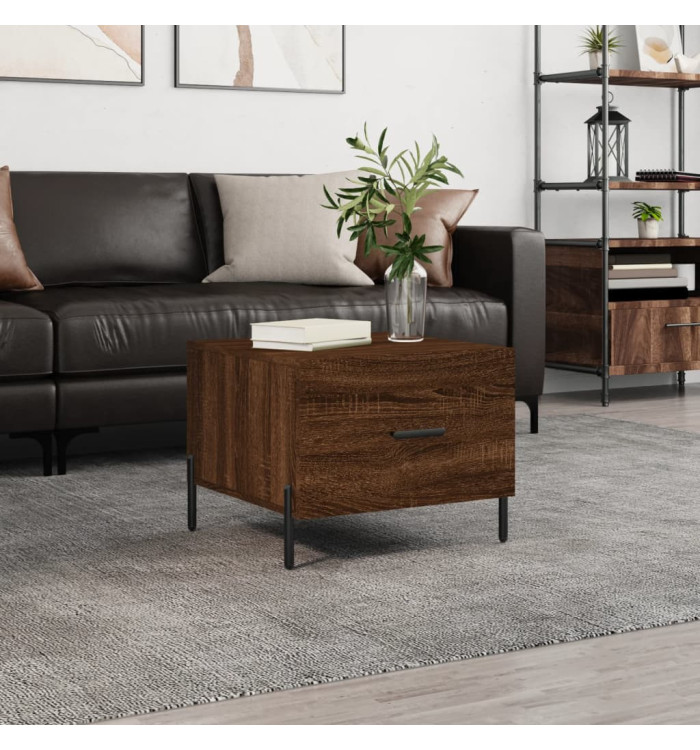 Table basse Chêne marron 50x50x40 cm Bois d'ingénierie | Mobilier & Déco