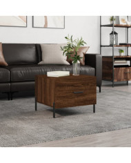 Table basse Chêne marron 50x50x40 cm Bois d'ingénierie | Mobilier & Déco