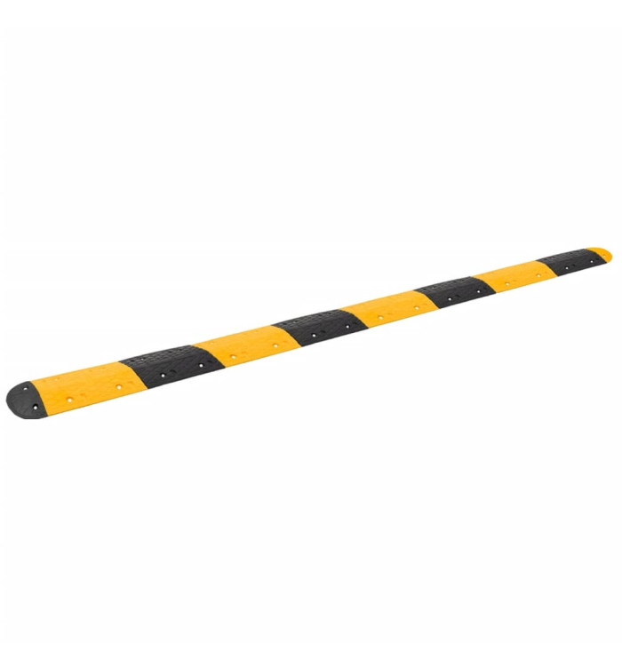 Ralentisseur Jaune et noir 420x32,5x4 cm Caoutchouc | Mobilier & Déco