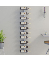 Casier à vin mural pour 10 bouteilles Blanc Fer | Mobilier & Déco