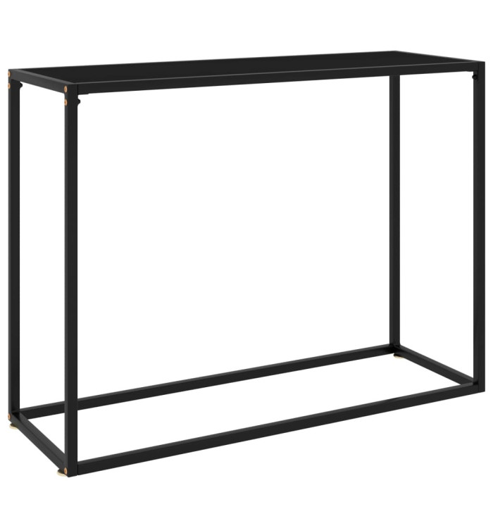 Table console Noir 100x35x75 cm Verre trempé | Mobilier & Déco