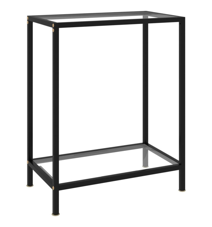 Table console Transparent 60x35x75 cm Verre trempé | Mobilier & Déco