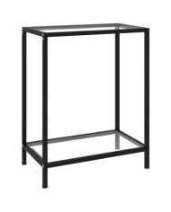 Table console Transparent 60x35x75 cm Verre trempé | Mobilier & Déco