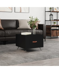 Table basse Noir 50x50x40 cm Bois d'ingénierie | Mobilier & Déco