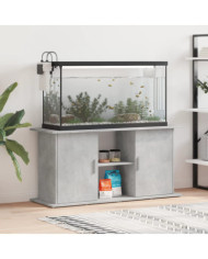 Support pour aquarium gris béton 121x41x58 cm bois d'ingénierie | Mobilier & Déco