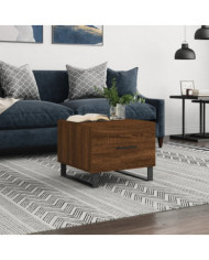 Table basse Chêne marron 50x50x40 cm Bois d'ingénierie | Mobilier & Déco