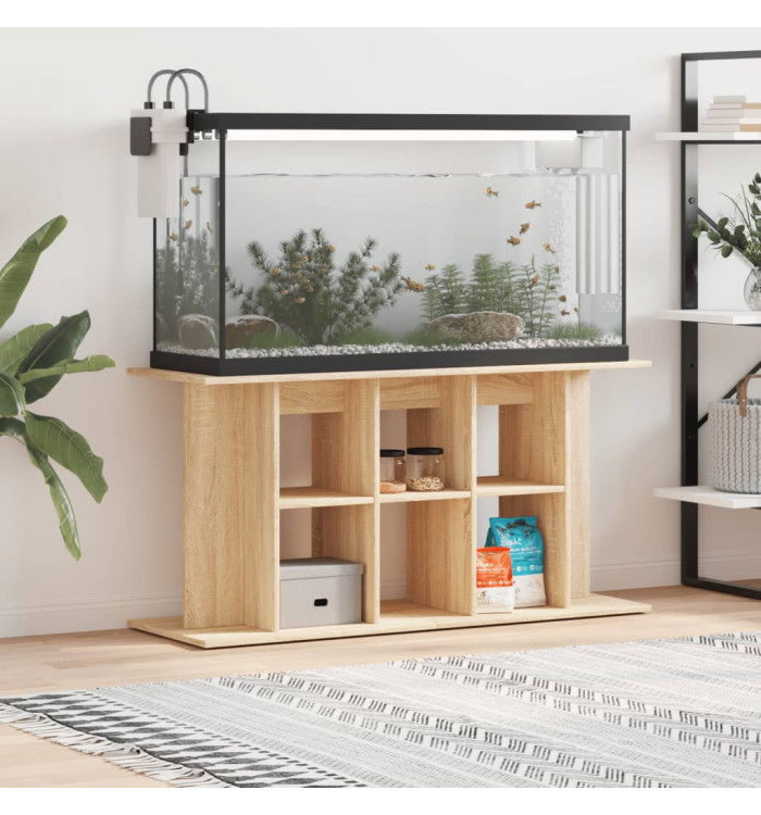 Support d'aquarium chêne sonoma 120x40x60cm bois d'ingénierie | Mobilier & Déco