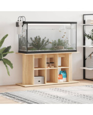 Support d'aquarium chêne sonoma 120x40x60cm bois d'ingénierie | Mobilier & Déco