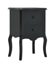 Table de chevet Noir 43x32x65 cm MDF | Mobilier & Déco