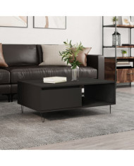 Table basse noir 90x60x35 cm bois d'ingénierie | Mobilier & Déco