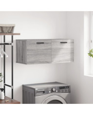 Armoire murale sonoma gris 80x36,5x35 cm bois d'ingénierie | Mobilier & Déco