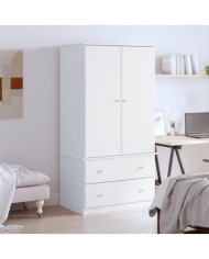 Garde-robe ALTA blanc 90x55x170 cm bois massif de pin | Mobilier & Déco