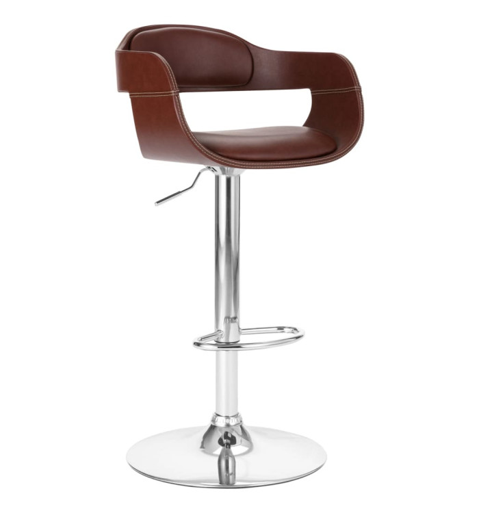 Tabouret de bar Marron Similicuir | Mobilier & Déco
