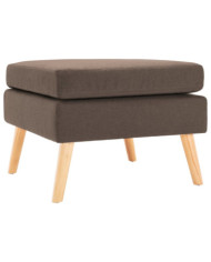 Repose-pied Marron Tissu | Mobilier & Déco