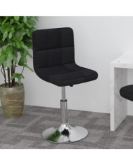 Tabouret de bar pivotant Noir Tissu | Mobilier & Déco
