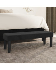 Banc Noir 100x30x30 cm Velours | Mobilier & Déco