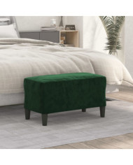Banc Vert foncé 70x35x41 cm Velours | Mobilier & Déco