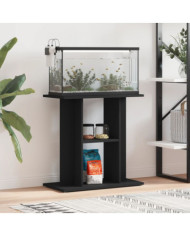 Support pour aquarium noir 60x30x60 cm bois d'ingénierie | Mobilier & Déco