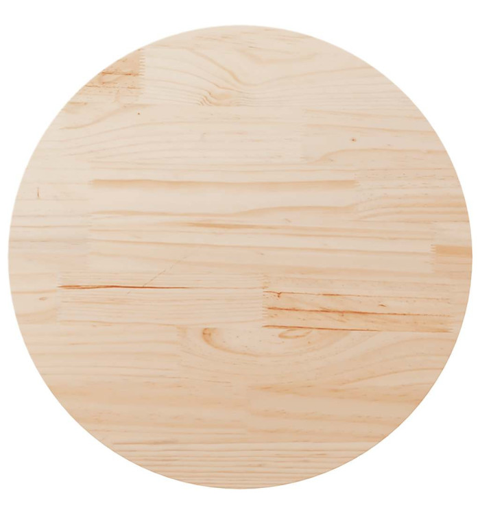 Dessus de table Ø90x2,5 cm Bois de pin massif | Mobilier & Déco