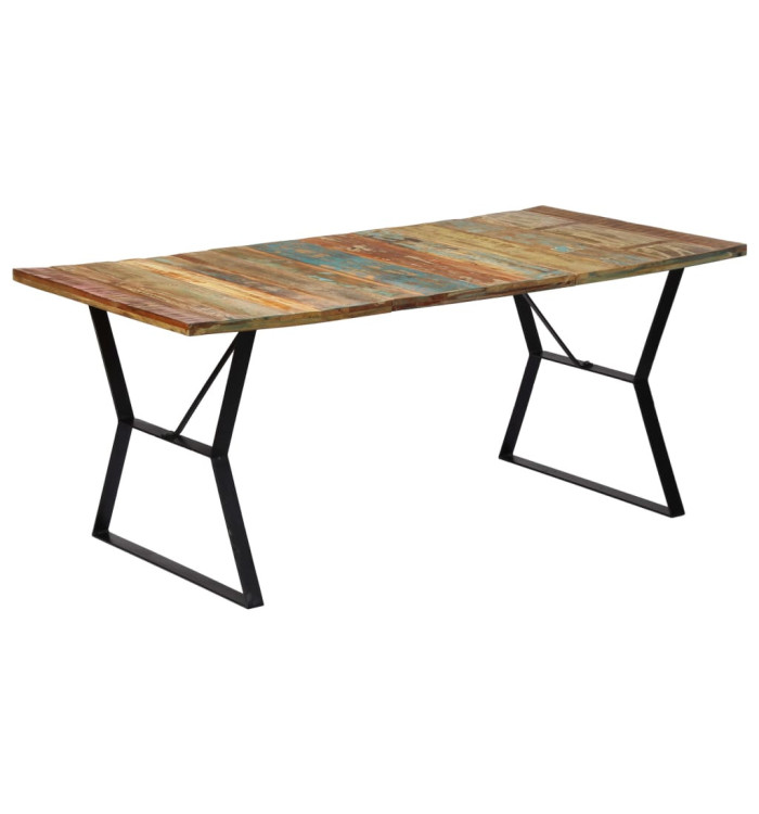 Table de salle à manger 180x90x76cm Bois de récupération solide | Mobilier & Déco