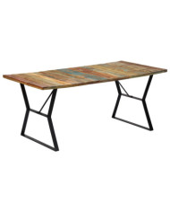 Table de salle à manger 180x90x76cm Bois de récupération solide | Mobilier & Déco
