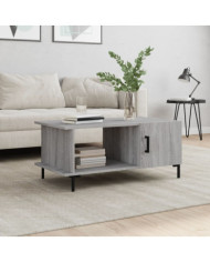 Table basse sonoma gris 90x50x40 cm bois d'ingénierie | Mobilier & Déco