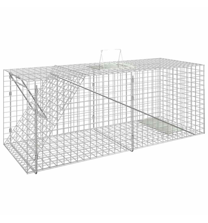 Piège à animaux 64,5x25x26,5 cm fer galvanisé | Mobilier & Déco