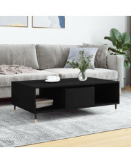 Table basse noir 104x60x35 cm bois d'ingénierie | Mobilier & Déco