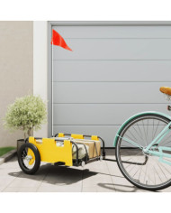 Remorque de vélo jaune tissu oxford et fer | Mobilier & Déco