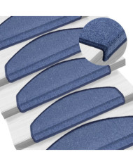 Tapis d'escalier 15 pcs Bleu 65x24x4 cm | Mobilier & Déco