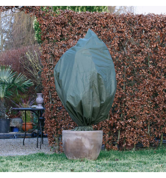 Nature Couverture polaire d'hiver 50 g/m² 157x100 cm vert | Mobilier & Déco