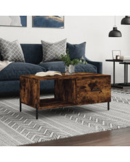 Table basse chêne fumé 90x50x40 cm bois d'ingénierie | Mobilier & Déco