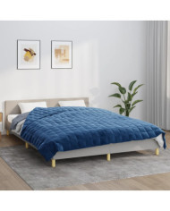 Couverture lestée Bleu 200x225 cm 9 kg Tissu | Mobilier & Déco