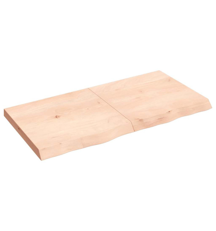 Étagère murale 120x60x(2-6) cm bois de chêne massif non traité | Mobilier & Déco