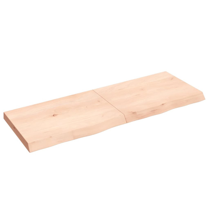 Étagère murale 140x50x(2-6) cm bois de chêne massif non traité | Mobilier & Déco