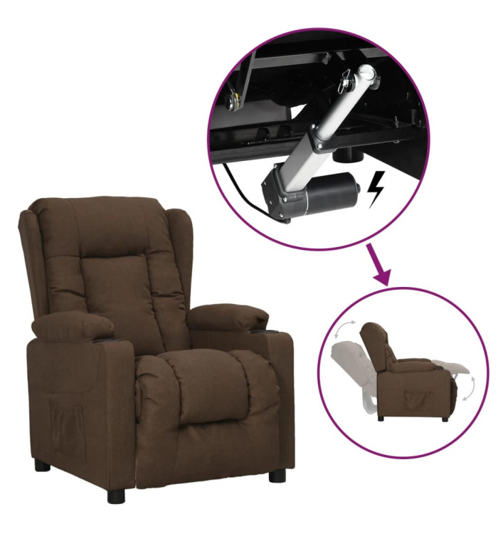 Fauteuil Marron Tissu | Mobilier & Déco
