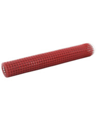 Grillage Acier avec revêtement en PVC 10x1 m Rouge | Mobilier & Déco