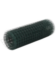 Grillage Acier avec revêtement en PVC 10x0,5 m Vert | Mobilier & Déco