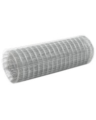 Grillage pour volière acier galvanisé 10x0,5 m argenté | Mobilier & Déco