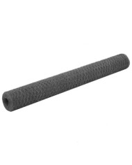 Grillage Acier avec revêtement en PVC 25x1,2 m Gris | Mobilier & Déco