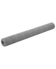 Grillage pour volière Acier galvanisé 25x1,2 m Argenté | Mobilier & Déco