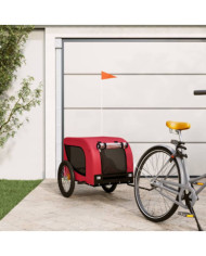 Remorque de vélo pour animaux de compagnie rouge et noir | Mobilier & Déco