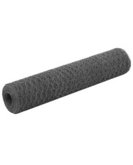 Grillage Acier avec revêtement en PVC 25x0,75 m Gris | Mobilier & Déco