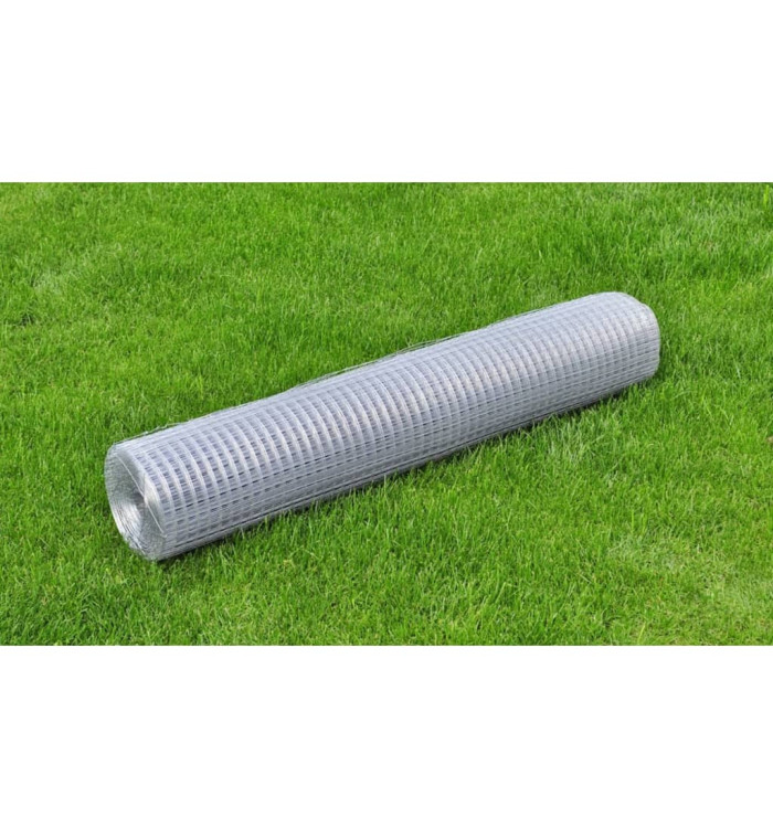 Grillage pour volière acier galvanisé 10x1 m argenté | Mobilier & Déco