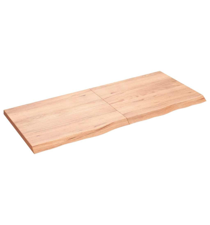 Étagère murale marron clair bois chêne massif traité | Mobilier & Déco