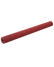 Grillage Acier avec revêtement en PVC 25x1,5 m Rouge | Mobilier & Déco